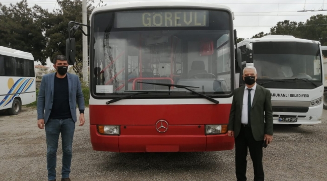 İBB Saruhanlı belediyesine hibe otobüs