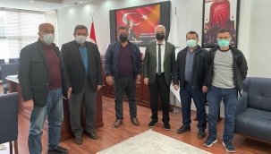 Muhtarlardan başkan Bilgin'e ziyaret