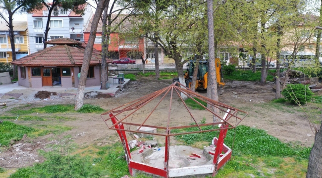 Mütevelli''deki park kafeteryası yenileniyor