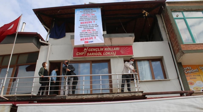 Sarıgöl CHP ilçe örgütünden yeni afiş