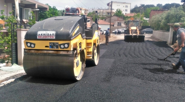 Akhisar belediyesi çalışıyor