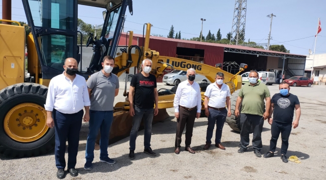 Arazi yollarının ıslahı için greyder kiralandı