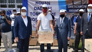 Arıcılık sertifikası bulunanlara 500 adet arı kovanı dağıtıldı