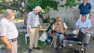 Başkan Bilgin'den engelli vatandaşa akülü araç