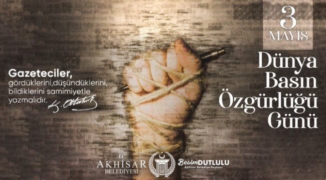 Başkan Dutlulu'dan, dünya basın özgürlüğü günü kutlama mesajı