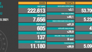 Bugün 137, dün 164 kişi yaşamını yitirdi