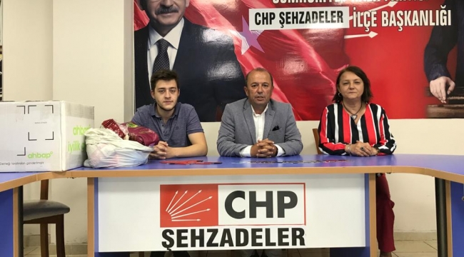CHP Şehzadeler ilçe örğütü bayram öncesi 1300 aileyi sevindirdi