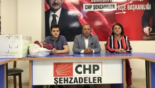 CHP Şehzadeler ilçe örğütü bayram öncesi 1300 aileyi sevindirdi