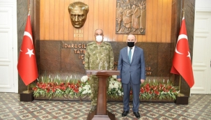 EDOK Komutanı vali Karadeniz'i ziyaret etti