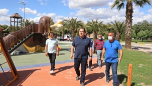  Hüsnü Kahraman Kültür Parkı Gölet alanında yaz çalışması