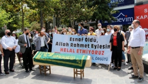 Kira,vergi,geçim sıkıntısına dayanamayıp ölen esnafın cenazesini CHP'liler taşıdı