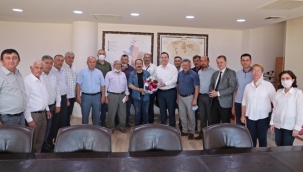 Muhtarlardan başkan Dutlulu'ya ziyaret