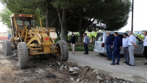 Turgutlu'da ova yolları asfaltlanıyor