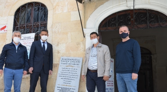 Yakup Çelebi Cami'nin yok olan kitabesi yeniden yaptırıldı