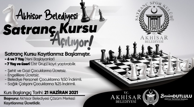 Akhisar Belediyesi Satranç Kursu açıyor