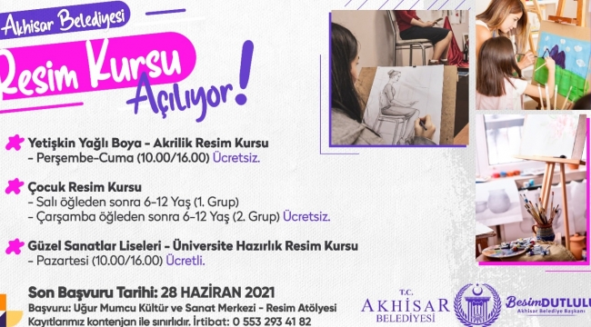 Akhisar'da cini ve resim kursu