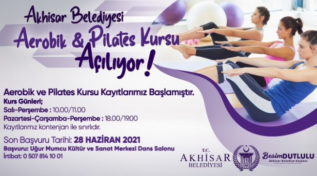 Akhisar'da kadınlara Aerobik & Pilates kursu