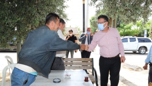 Başkan Öküzcüoğlu, esnafları ziyaret etti