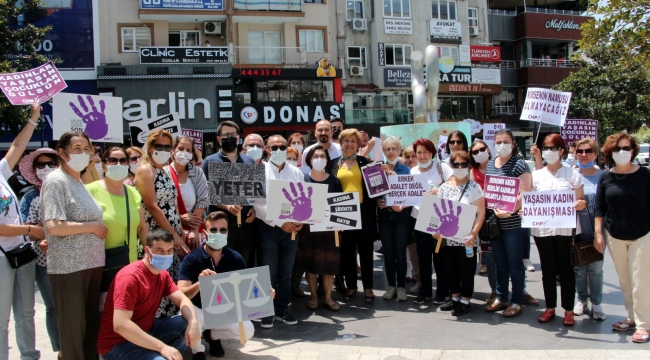 CHP'li kadınlar İstanbul sözleşmesi için alanlarda