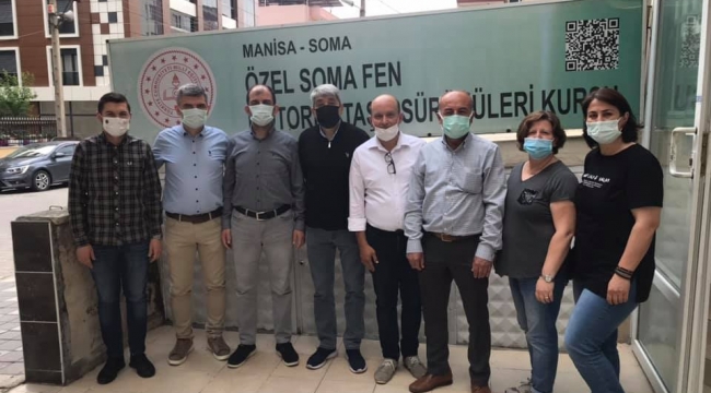 CHP'liler sürücü kurslarını ziyaret etti