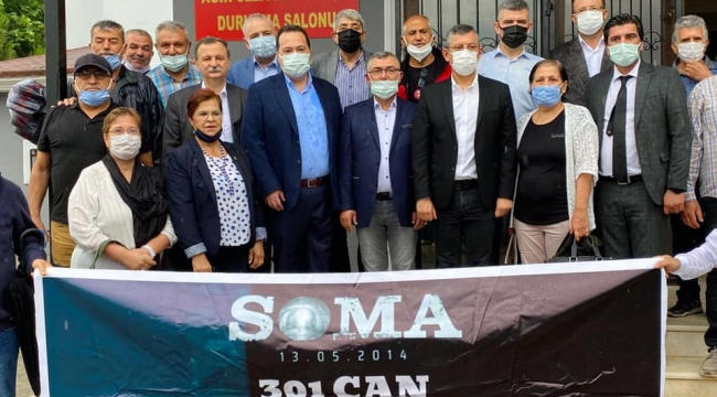 CHPliler Soma davasında aileleri yanlız bırakmadı