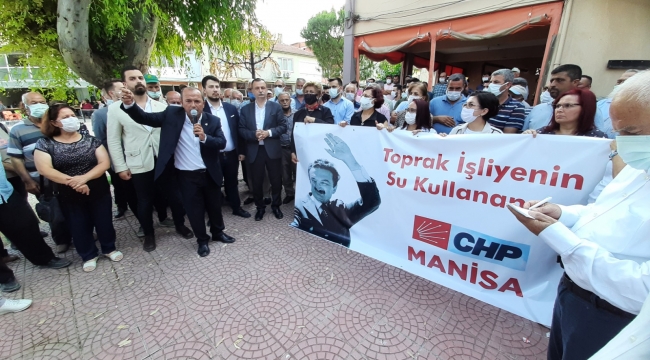 Çiftlerin su isyanına CHP'den destek
