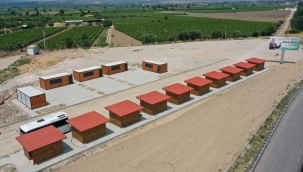 Gıda ve yöresel ürün pazarında,kurulum tamamlandı