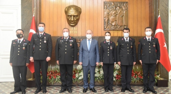İl jandarma komutanlığından vali Karadeniz'e ziyaret