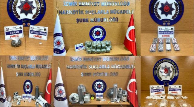 İzmir'de uyuşturucu operasyonu 20 kişi tutuklandı