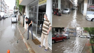 Kula'da vatandaşları isyan ettiren sel manzaraları