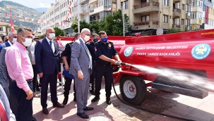 Manisa belediyesinden İtfaiyeye araç desteği