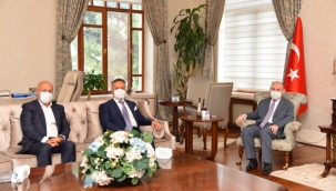 TİM başkanı Gülle, ve Irak sanayicileri başkanı Kılıç,Karadeniz'le görüştü