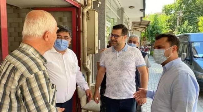 Turgutlu'da CHP'liler esnaf ziyaretinde