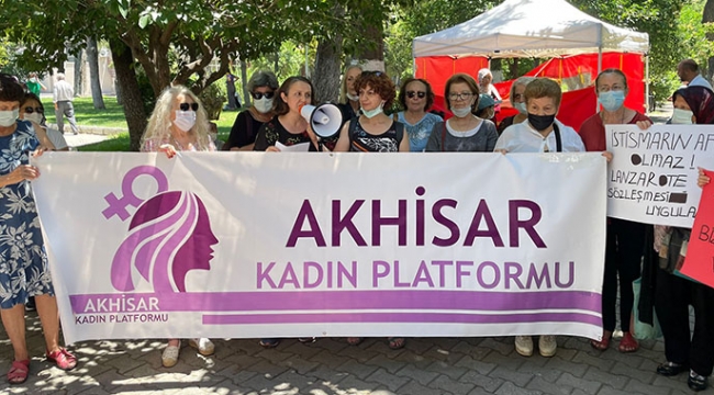 Akhisar kadın platformundan eylem