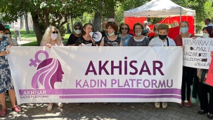 Akhisar kadın platformundan eylem