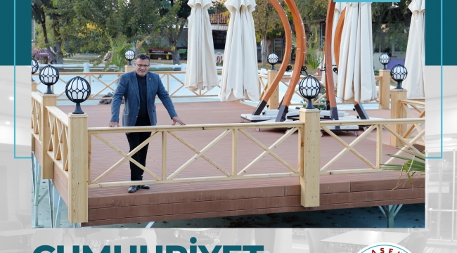 Alaşehir'de Cumhuriyet parkı açıldı. 