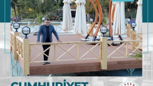 Alaşehir'de Cumhuriyet parkı açıldı. 