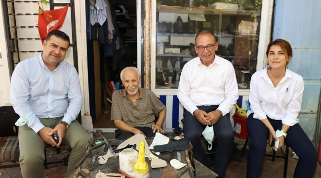 Başkan Akın kuyumcular çarşısı esnaflarıyla buluştu
