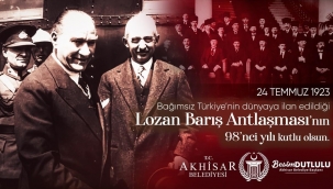 Başkan Dutlulu, Lozan antlaşması mesajı
