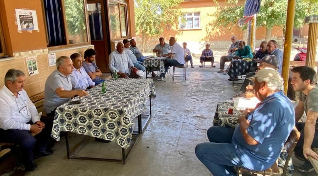 CHP'liler Salihli'de 6 mahalle muhtarıyla görüştü
