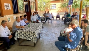 CHP'liler Salihli'de 6 mahalle muhtarıyla görüştü