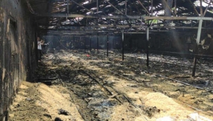 Çiftlikte yangın 12 bin yavrunun hindi telef oldu