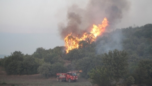 Kula'da 6 farklı noktada çıkan yangın söndürüldü