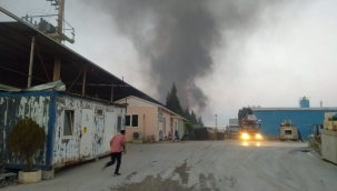 Muradiye OSB'de fabrika yangını