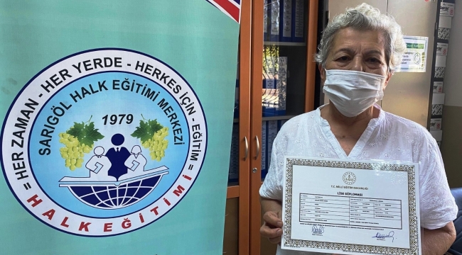 Okumanın yaşı yok,71 yaşında liseyi bitirdi