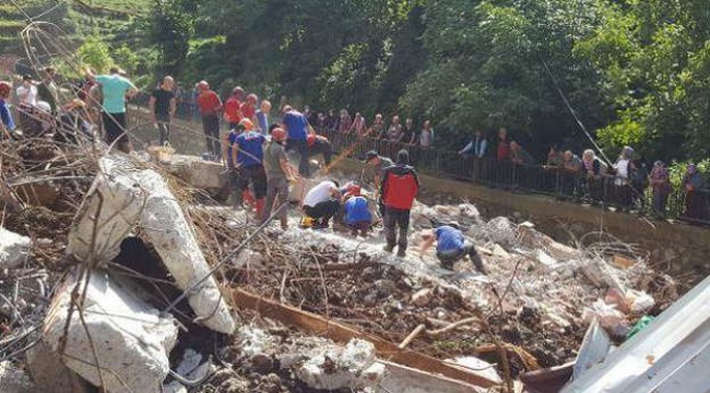 Rize'de sel felaketinde ölenlerin sayısı 5'e çıktı