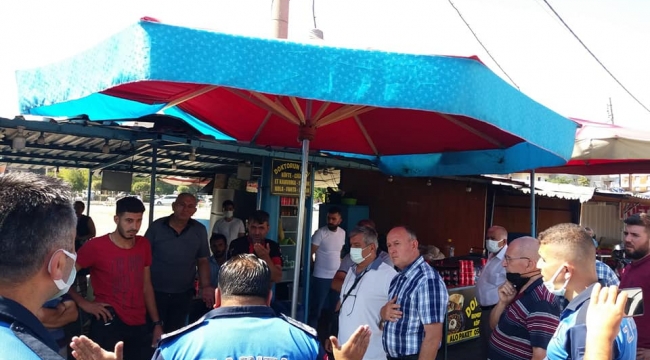 Salihli'de belediye esnaf tartışması