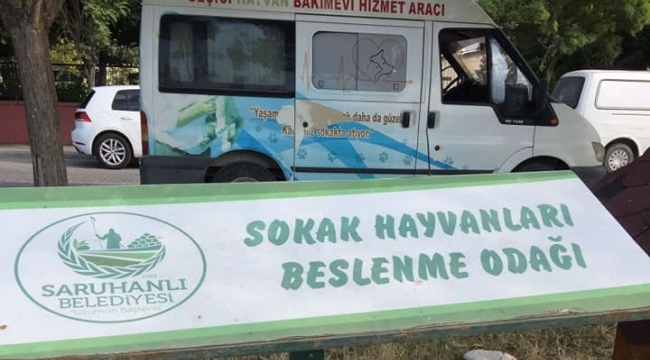 Saruhanlı'da sokak hayvanları unutulmadı