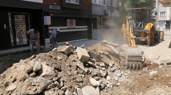 Turgutlu'da belediye yolları yeniliyor