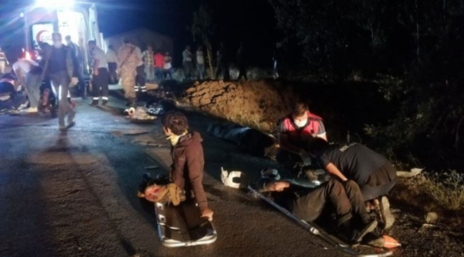 Van'da göçmen faciası 12 ölü.20 yaralı